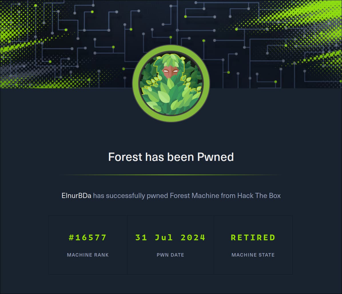 HTB • CTF • Forest • Write-Up